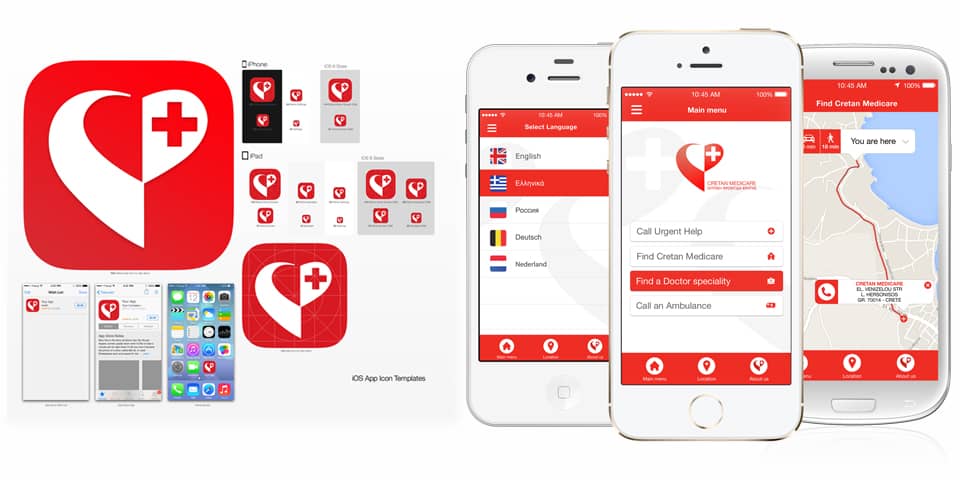 Cretan Medicare mock ups android concepts