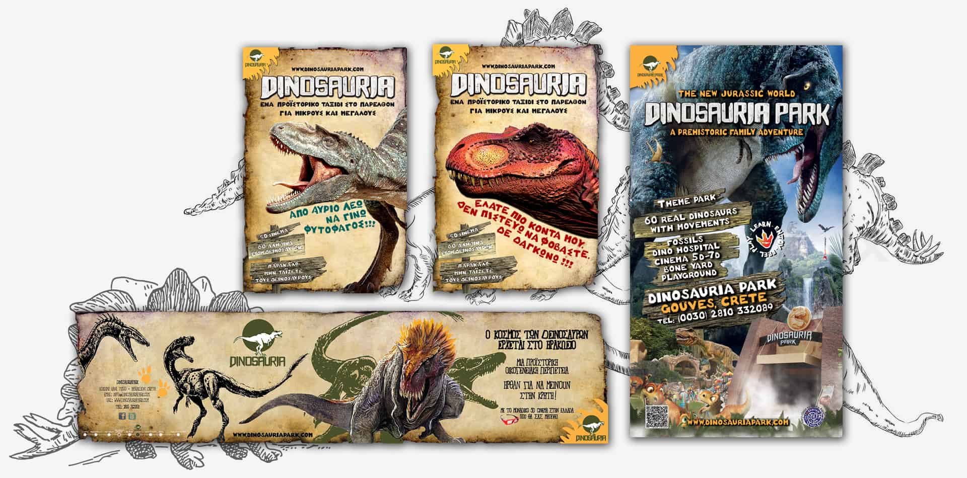 dinosauria park posters graphics concepts