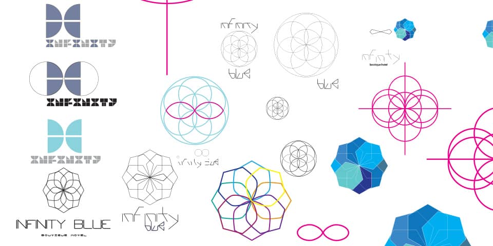 infinity blue logo concepts