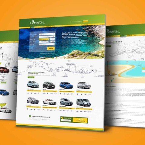 cretarent webpage design