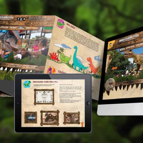 dinosauriapark website design