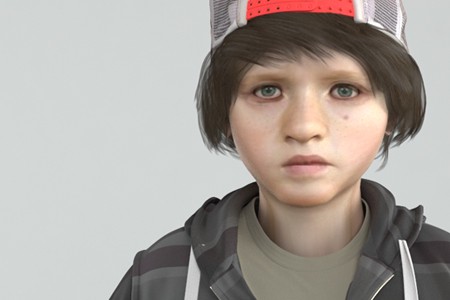 3d boy character Rigged and Animated, photorealistic game characters