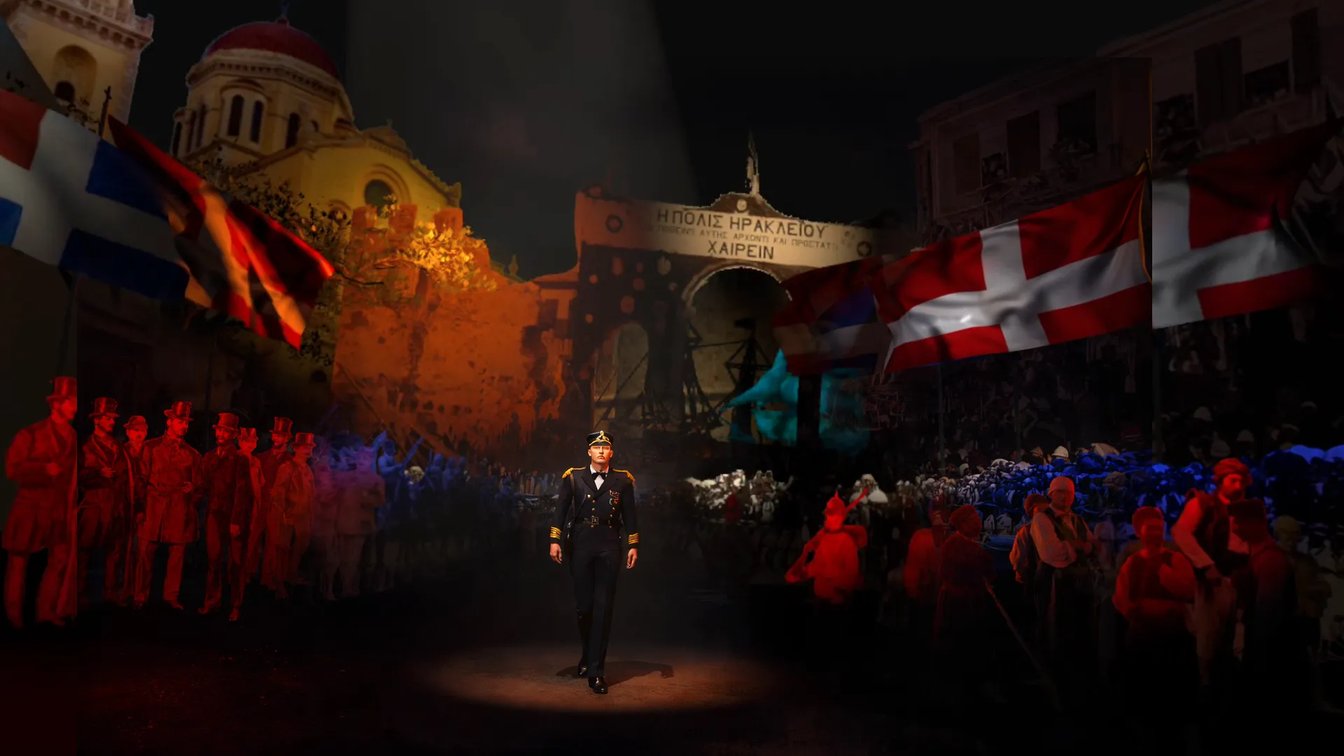 Prince George arrival in Heraklion 1899 VR scene