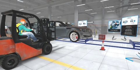 industrial VR training simulation