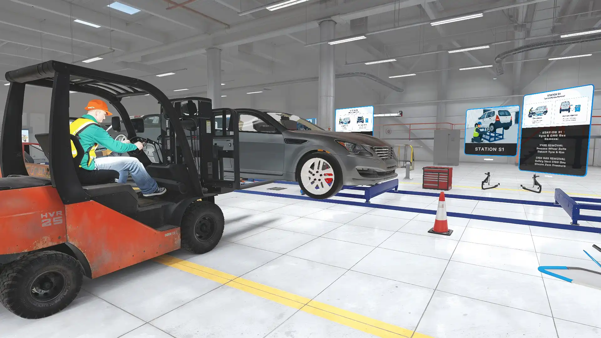 Industrial VR training simulation in Greece developed by Fourthedesign
