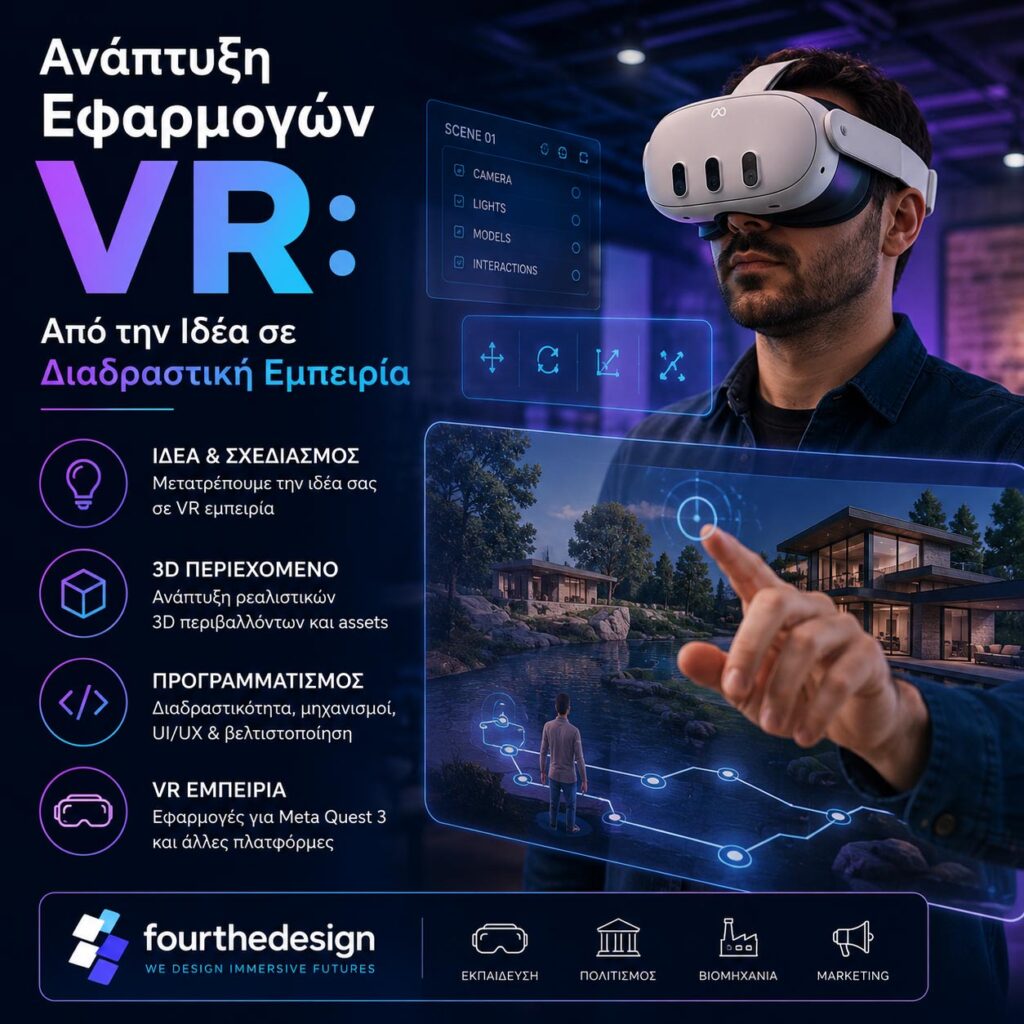 ανάπτυξη εφαρμογών VR