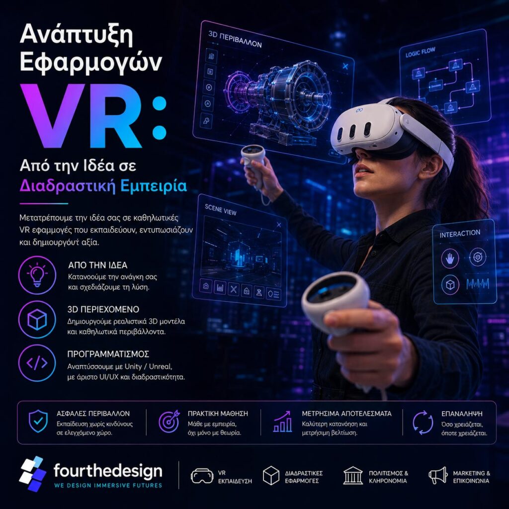 ανάπτυξη εφαρμογών VR