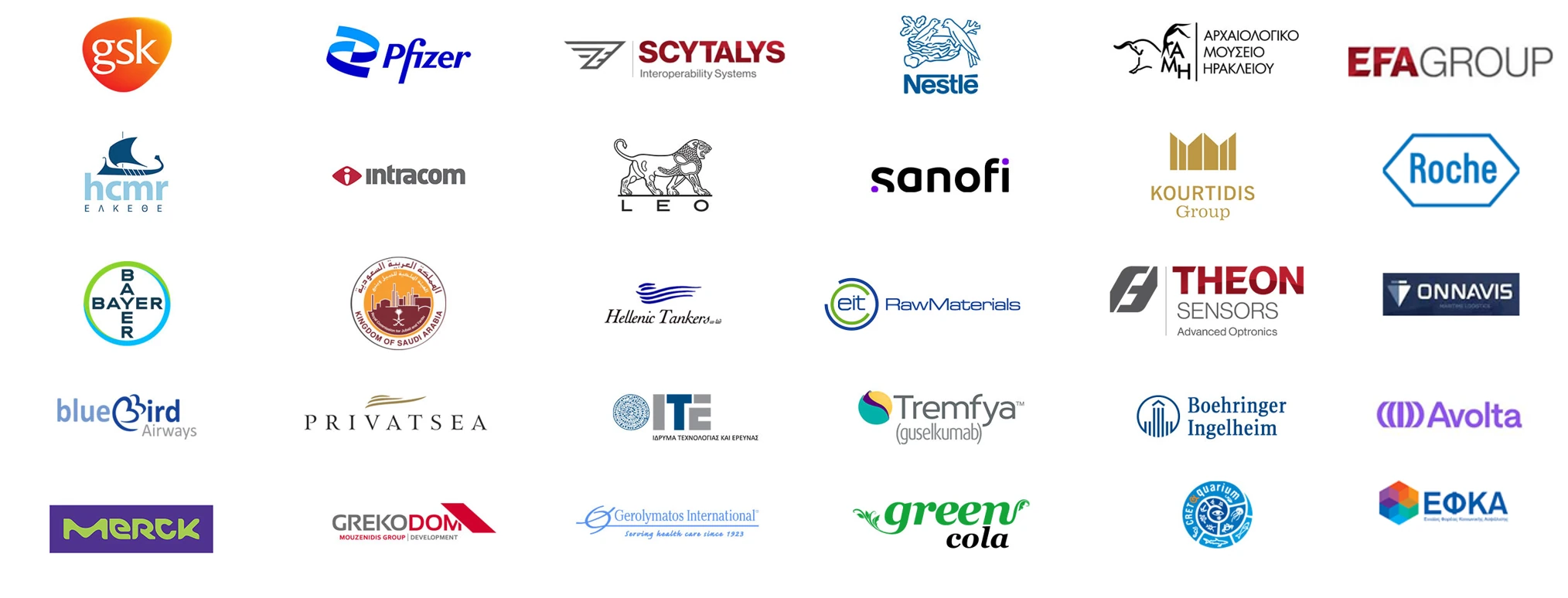 Selected Fourthedesign clients and collaborations including GSK, Pfizer, Scytalys, Nestlé, Bayer, Sanofi, Roche, EIT RawMaterials, THEON Sensors and other organizations